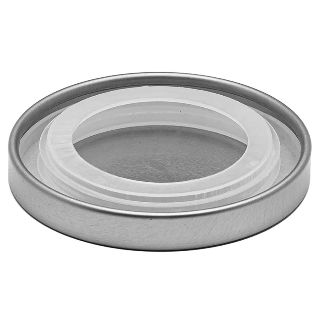 Anchor Hocking Anchor Brushed Metal Cover | 12 Pack> Metal Lids