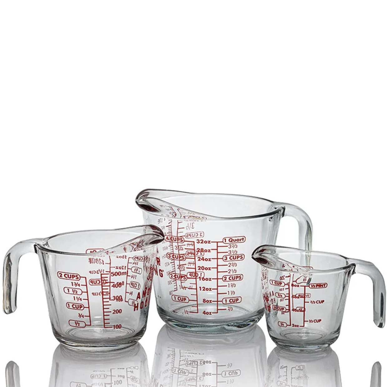 Anchor Hocking Anchor Measuring Cups Set | 3 Piece Set> Kitchen Accessories | Kitchen Accessories