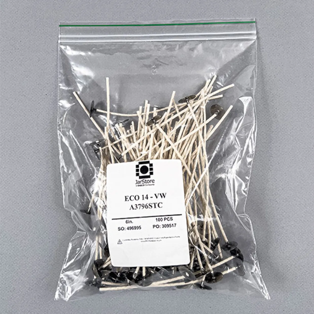 Jar Store ECO 14 6" Pre-tabbed Wick | 100 Pack> Candle Wicks