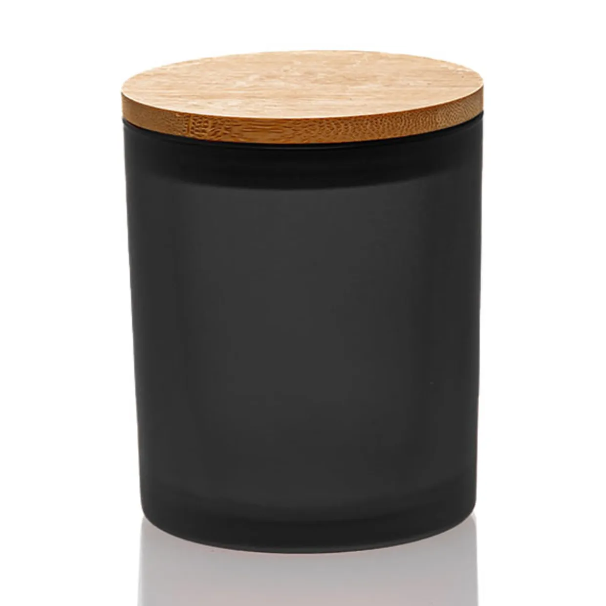 Jar Store Frosted Colored Candle Jar - 14.5 Oz With Bamboo Lid | 12 Pack> Candle Jars With Lids | Colored Glass Candle Jars
