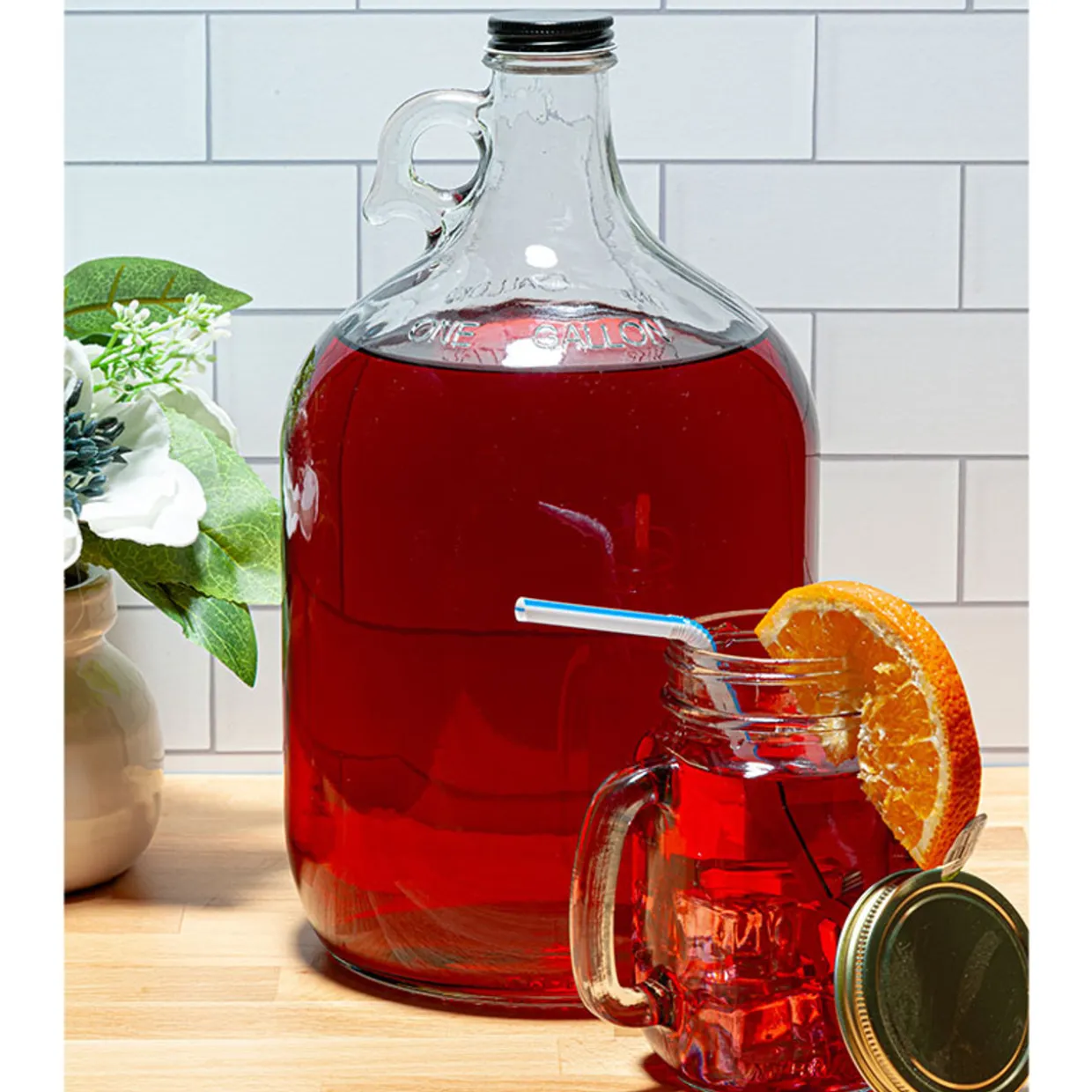 Jar Store 1 Gallon Glass Growler | 4 Pack> Growlers