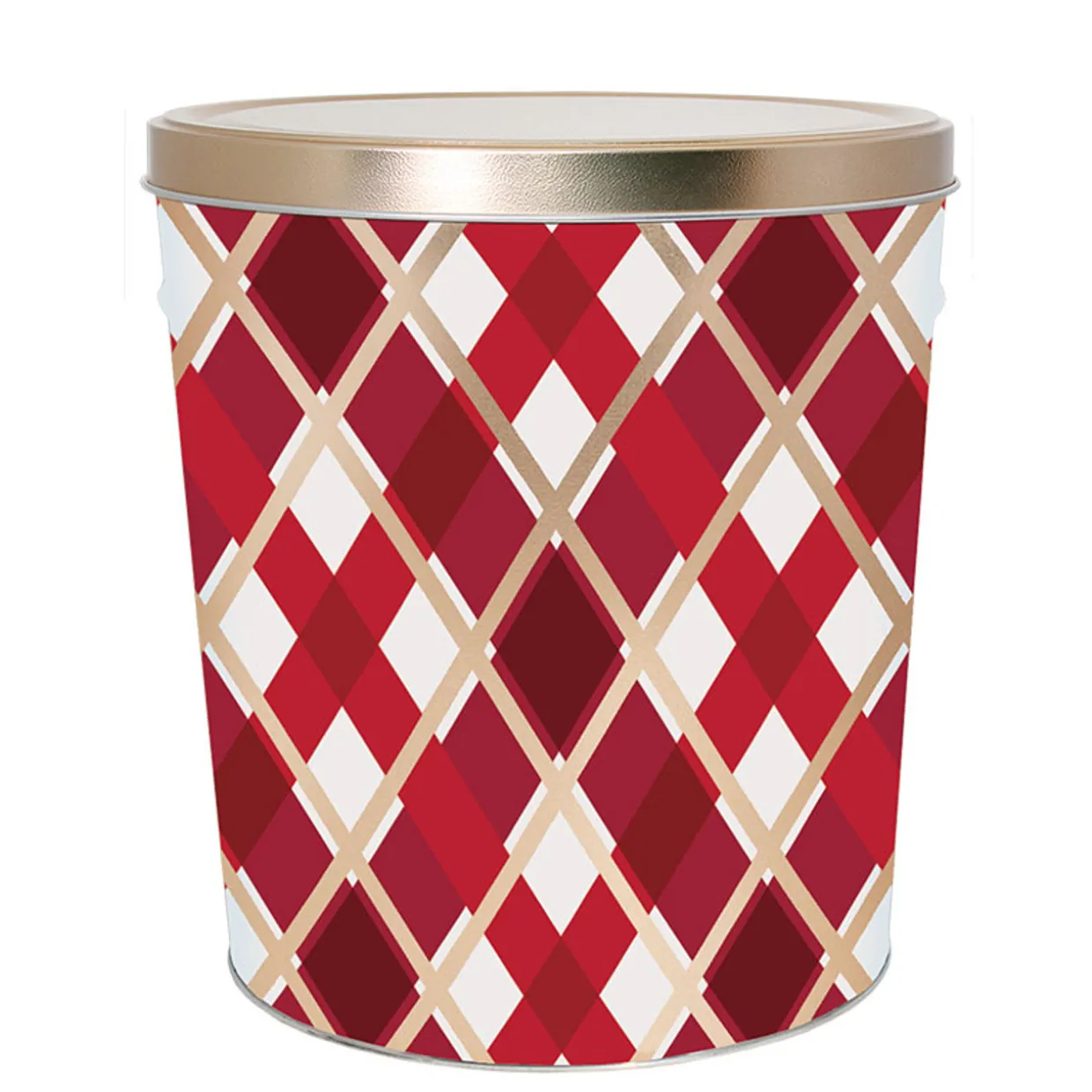 Jar Store 3.5 Gallon Holiday Popcorn Tin> Decorative Storage