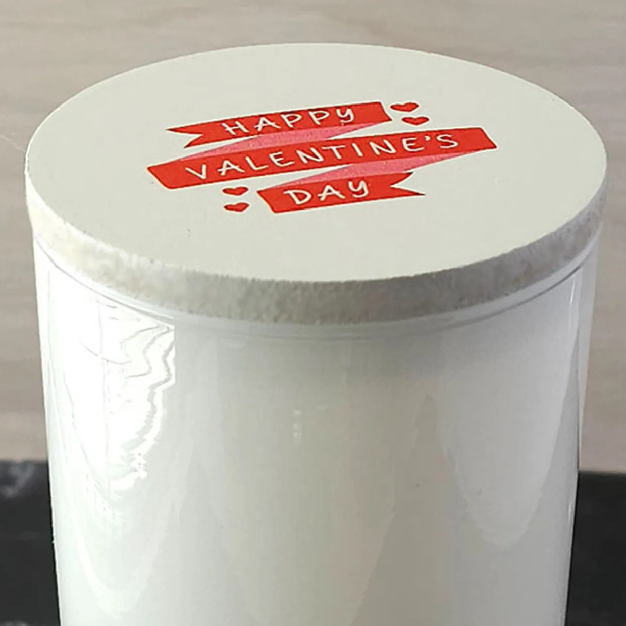 Jar Store Happy Valentine's Day Wood Lid | 12 Pack> Wood Lids