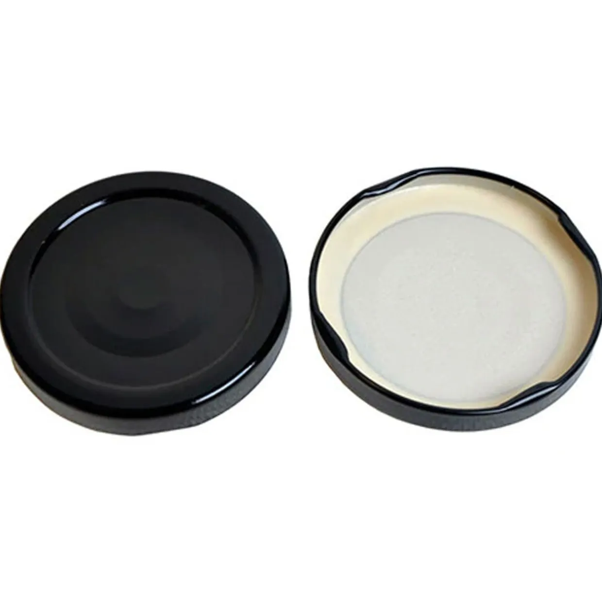 Jar Store 82mm Metal Lid With Button | 12 Pack> High Heat Button Lids