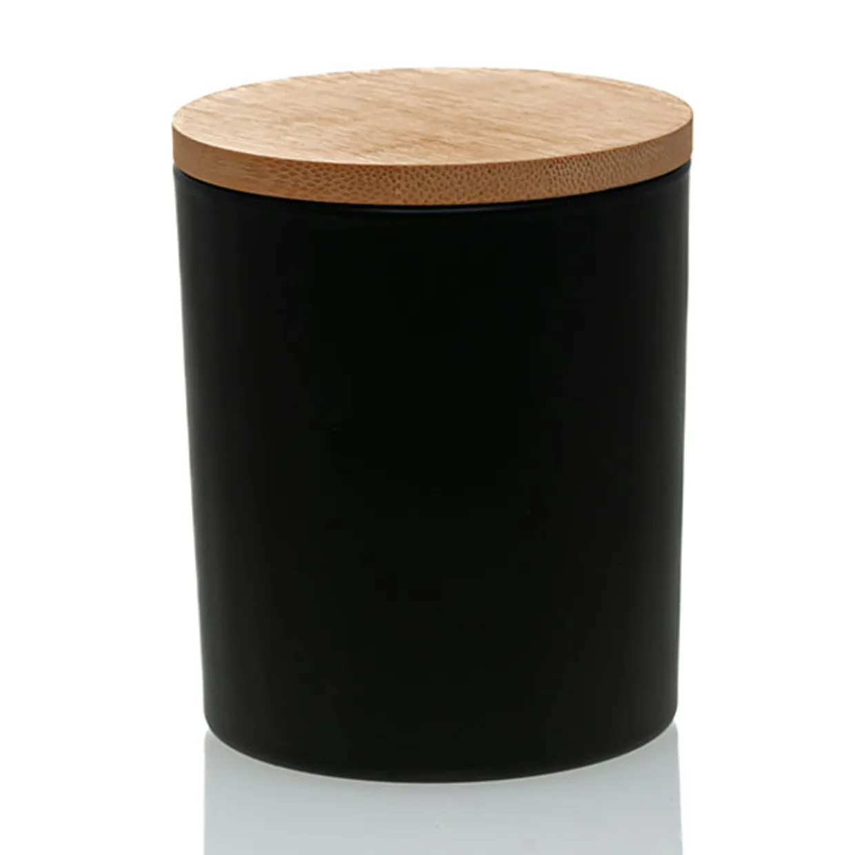 Jar Store Matte Colored Candle Jar - 14.5 Oz With Bamboo Lid | 12 Pack> Candle Jars With Lids | Cylinder Candle Jars