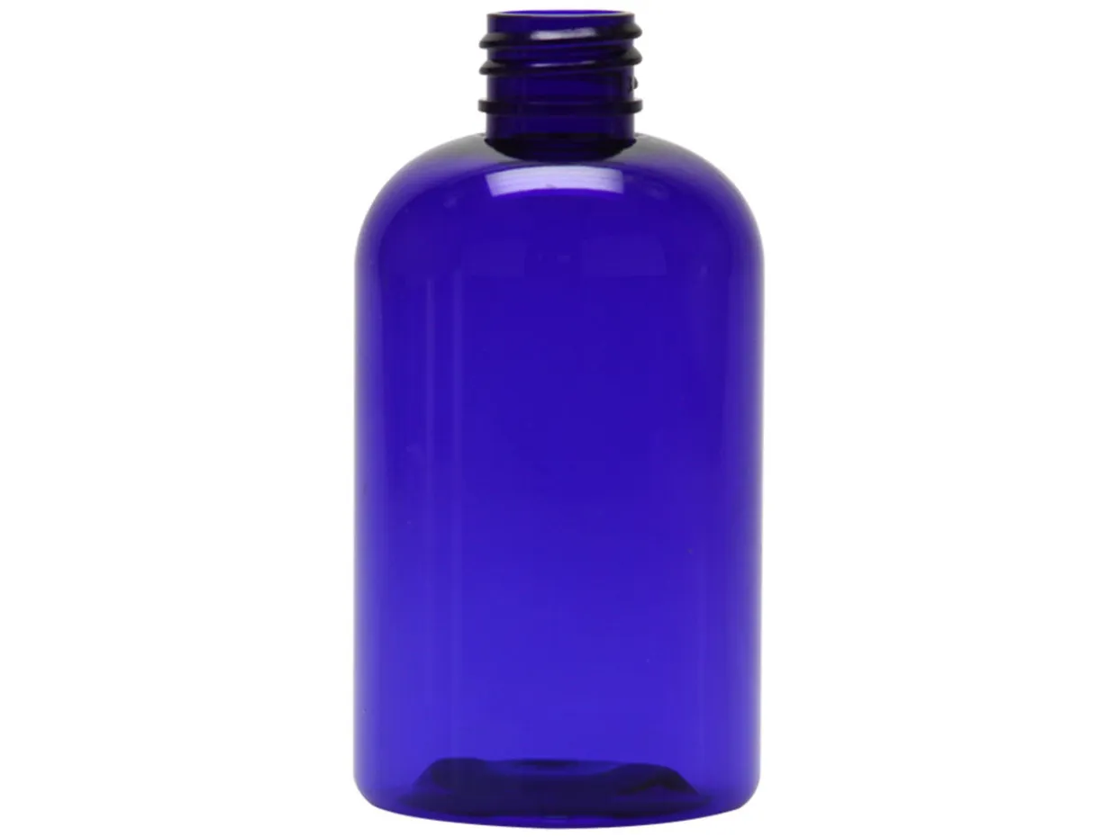 Jar Store 4 Oz Blue PET Boston Round 20-410 | 36 Pack> Plastic Bottles