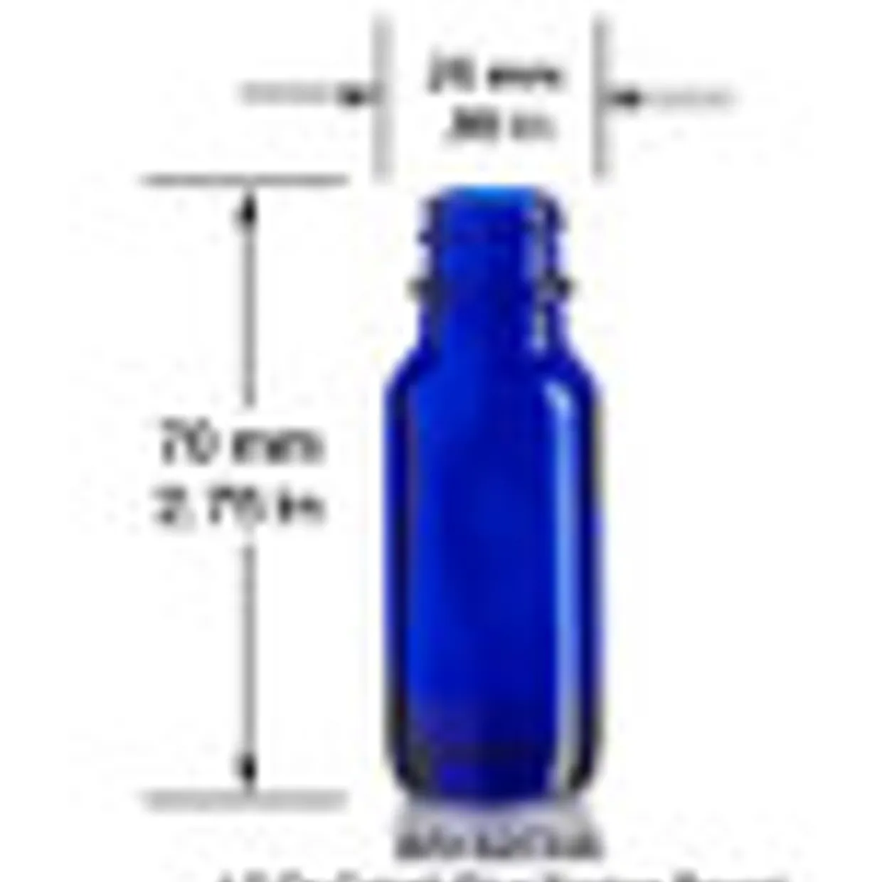 Discount Vials 1/2 Oz Boston Round Bottle 18-400 | 25 Pack> Glass Bottles | Essential Oil Bottles