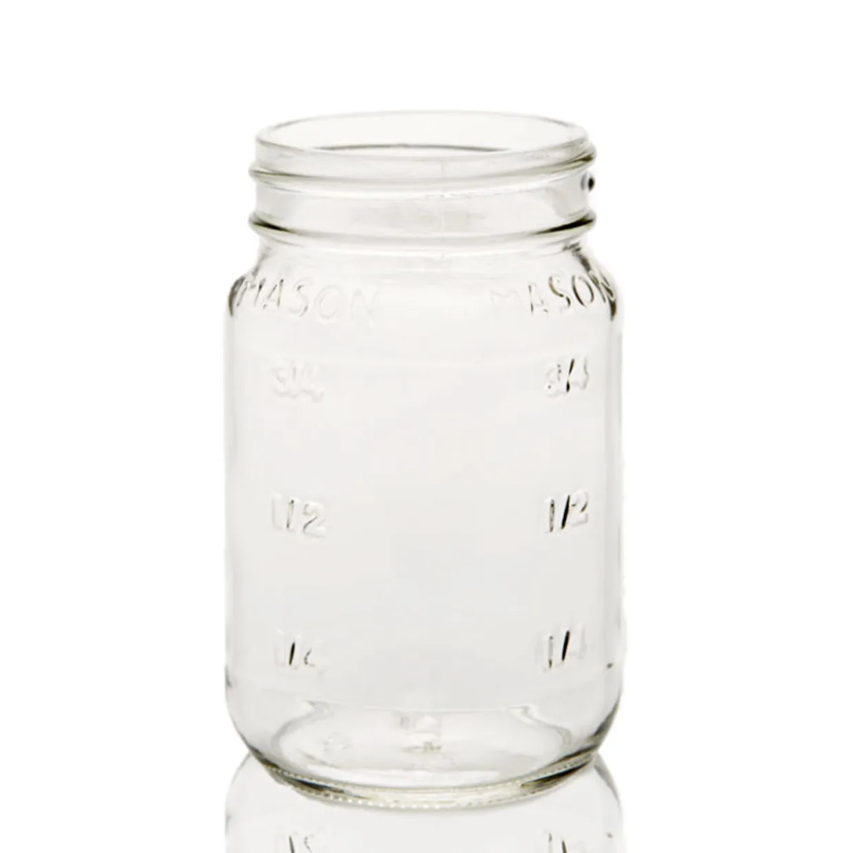 Jar Store 16 Oz. Embossed Mason Jar | 12 Pack> Mason Jars | Canning Jars By Size