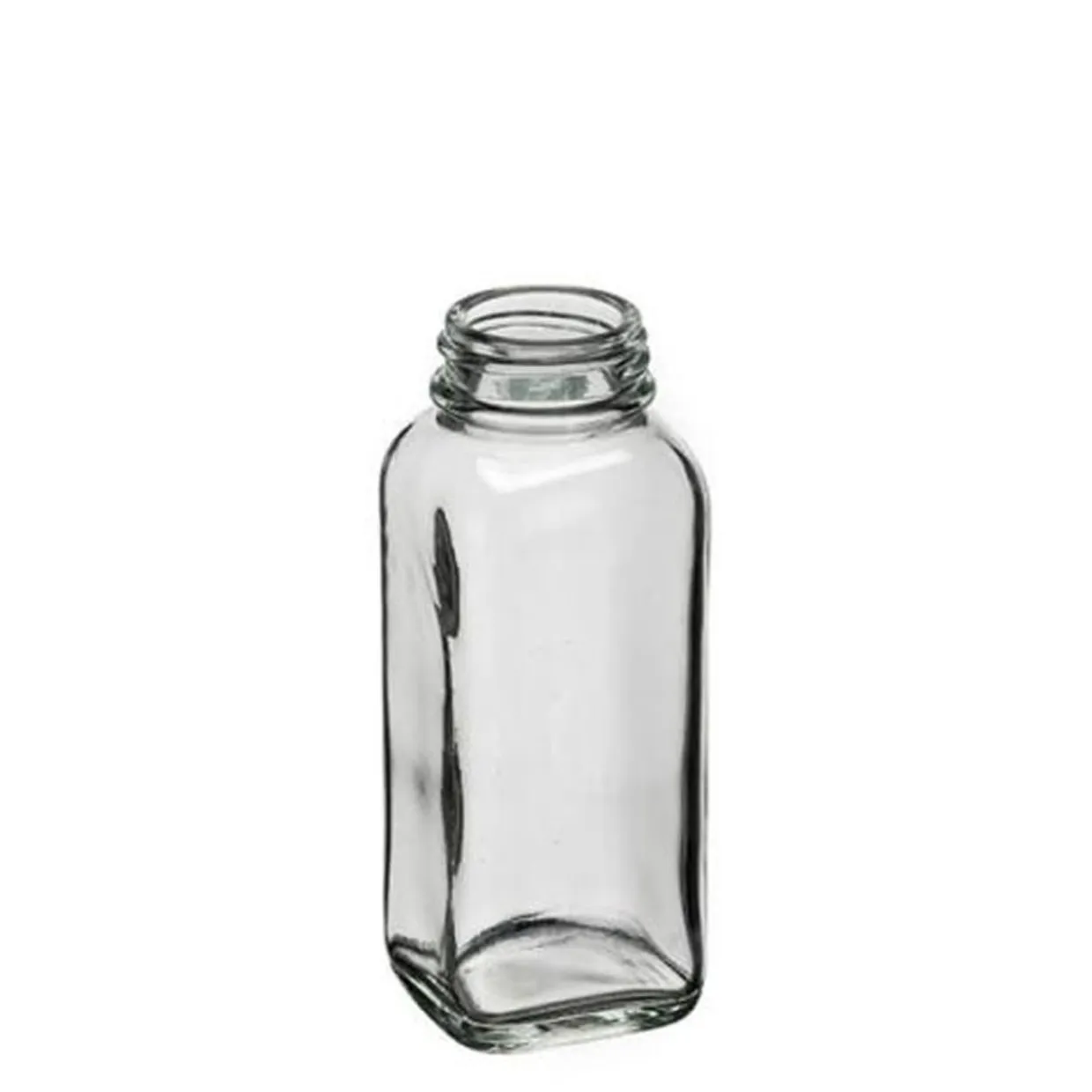 Jar Store 4 Oz. French Square Bottle 33-400 | 12 Pack> Bath Salt Jars And Bottles | Small