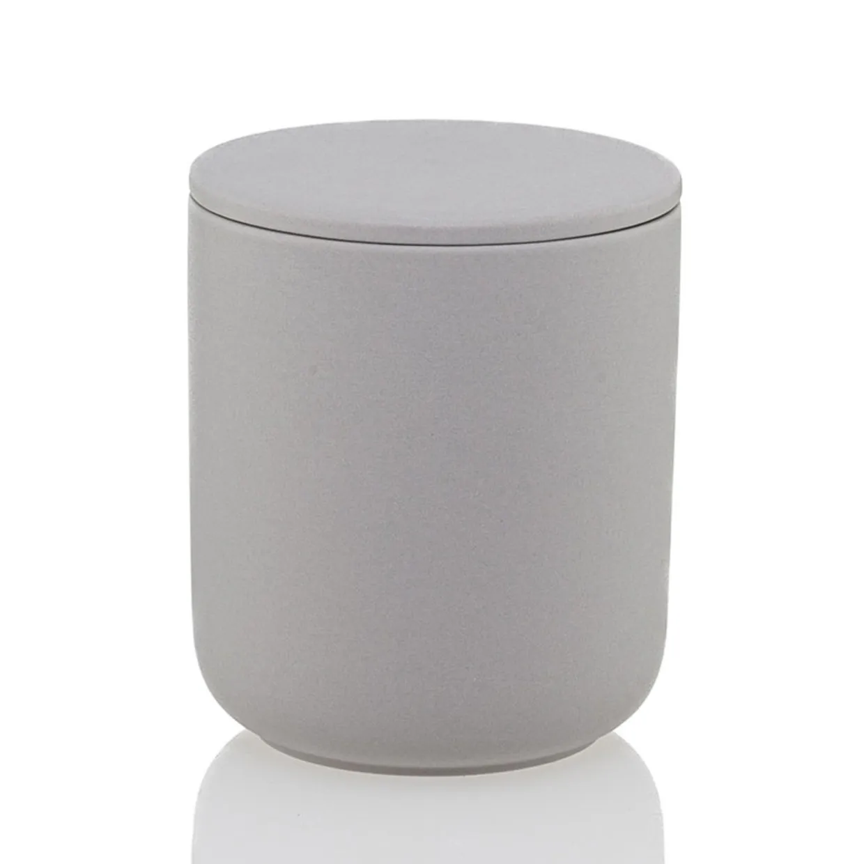 Jar Store 12.7 Oz Gray Ceramic Candle Jar With Lid | 16 Pack> Unique Candle Vessels | Candle Jars With Lids