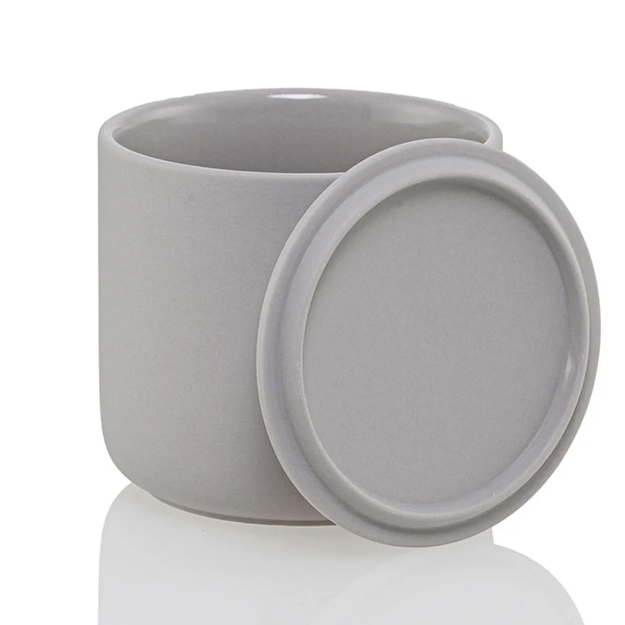 Jar Store 13.5 Oz Ceramic Candle Jar With Lid | 16 Pack> Unique Candle Vessels | Candle Jars With Lids