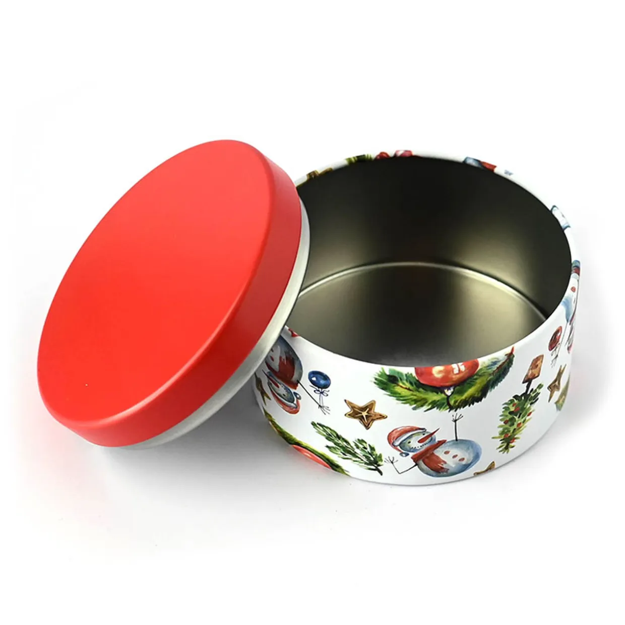 Jar Store 8 Oz Holiday Decorated Candle Tin | 12 Pack> Candle Jars With Lids | Candle Tins By Size