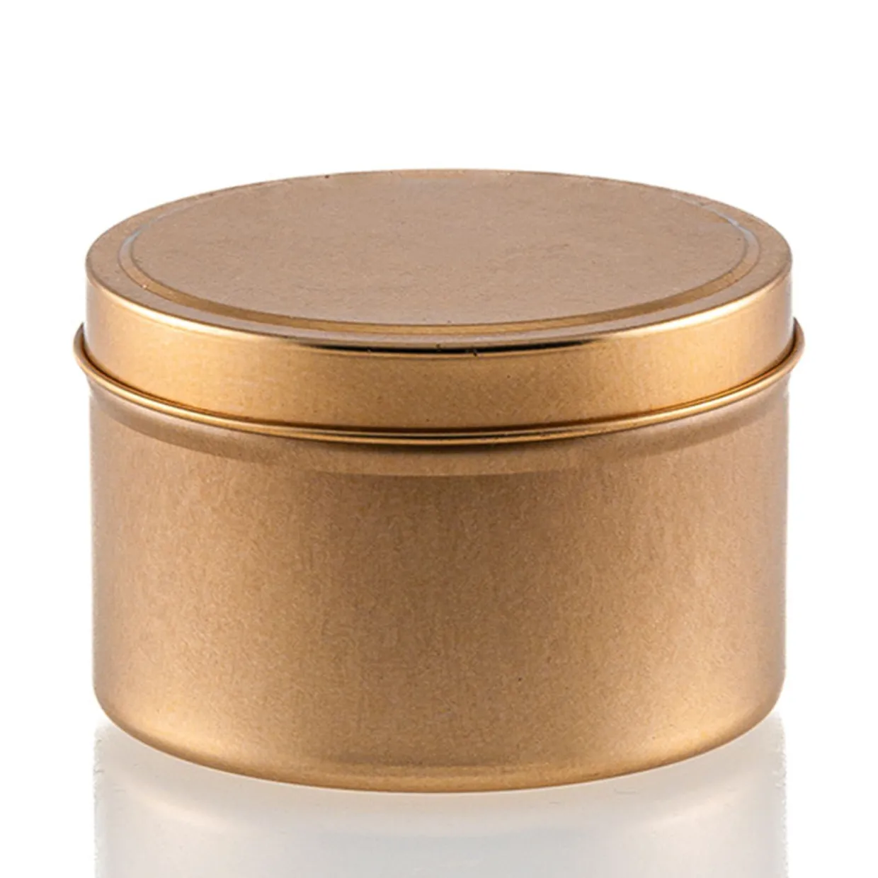 Jar Store 8 Oz Candle Tin With Feet | 12 Pack> Candle Jars With Lids | Candle Tins By Size