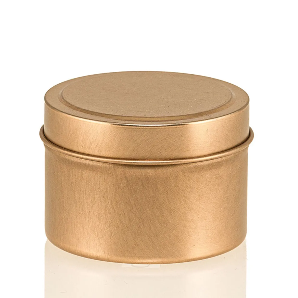 Jar Store 4 Oz Candle Tin With Feet | 12 Pack> Candle Jars With Lids | Candle Tins By Size