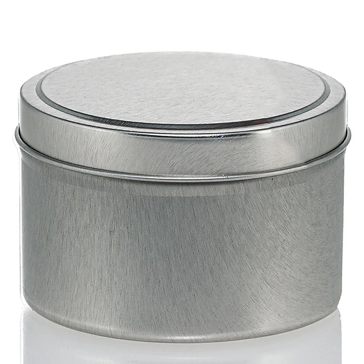 Jar Store 12 Oz Candle Tin With Feet | 12 Pack> Candle Jars With Lids | Candle Tins By Size