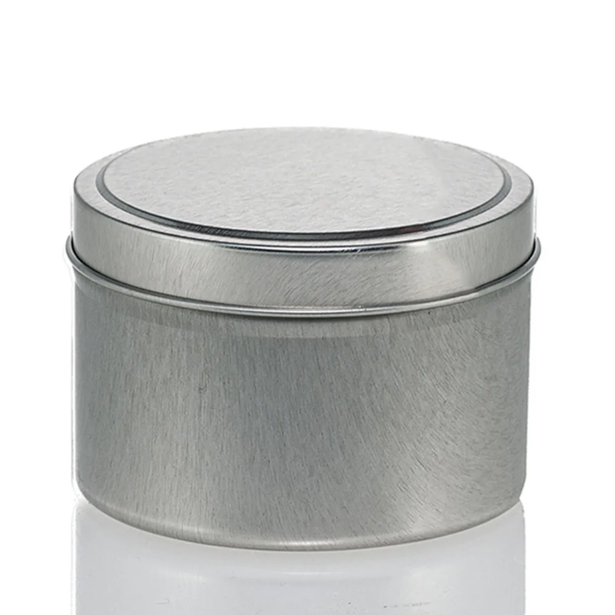 Jar Store 6 Oz Candle Tin With Feet | 12 Pack> Candle Jars With Lids | Candle Tins By Size