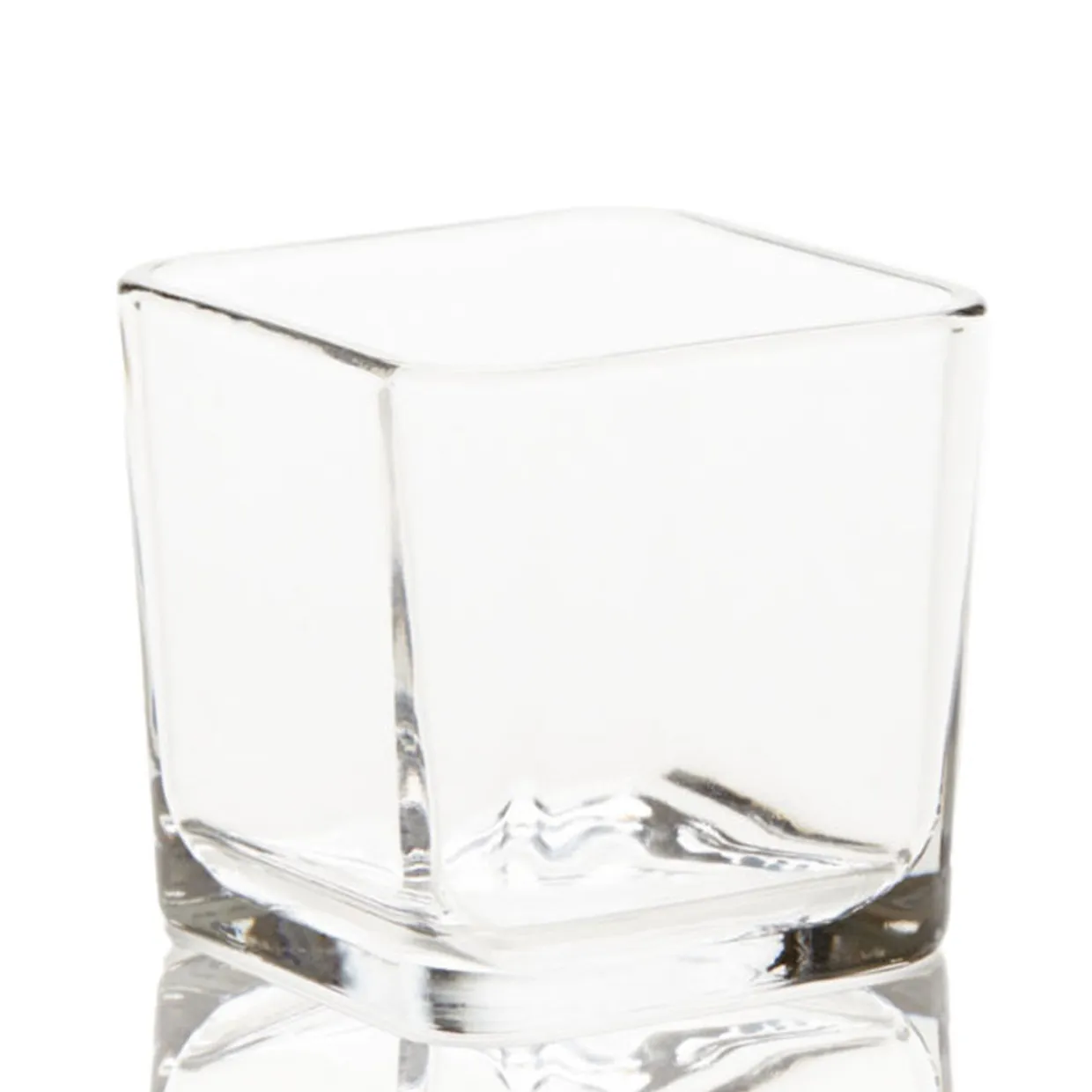 Libbey 9 Oz. Square Prism Rocks | 36 Pack> Square Candle Jars | Libbey Candle Jars