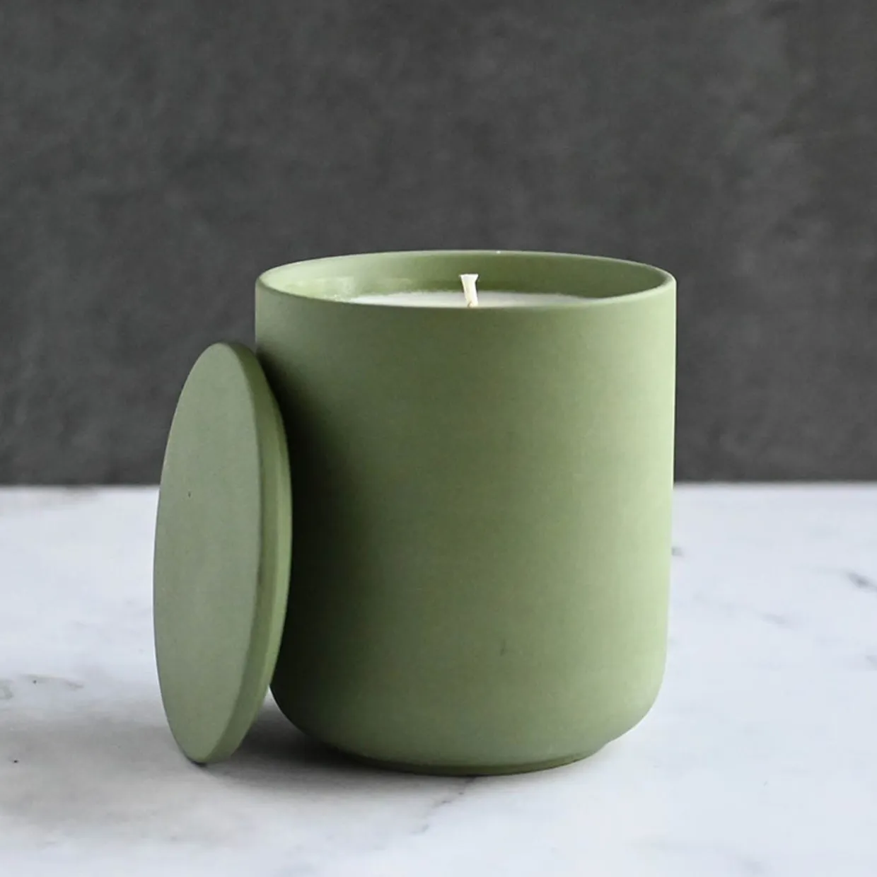 Jar Store 12.7 Oz Ceramic Candle Jar With Lid | 16 Pack> Unique Candle Vessels | Candle Jars With Lids