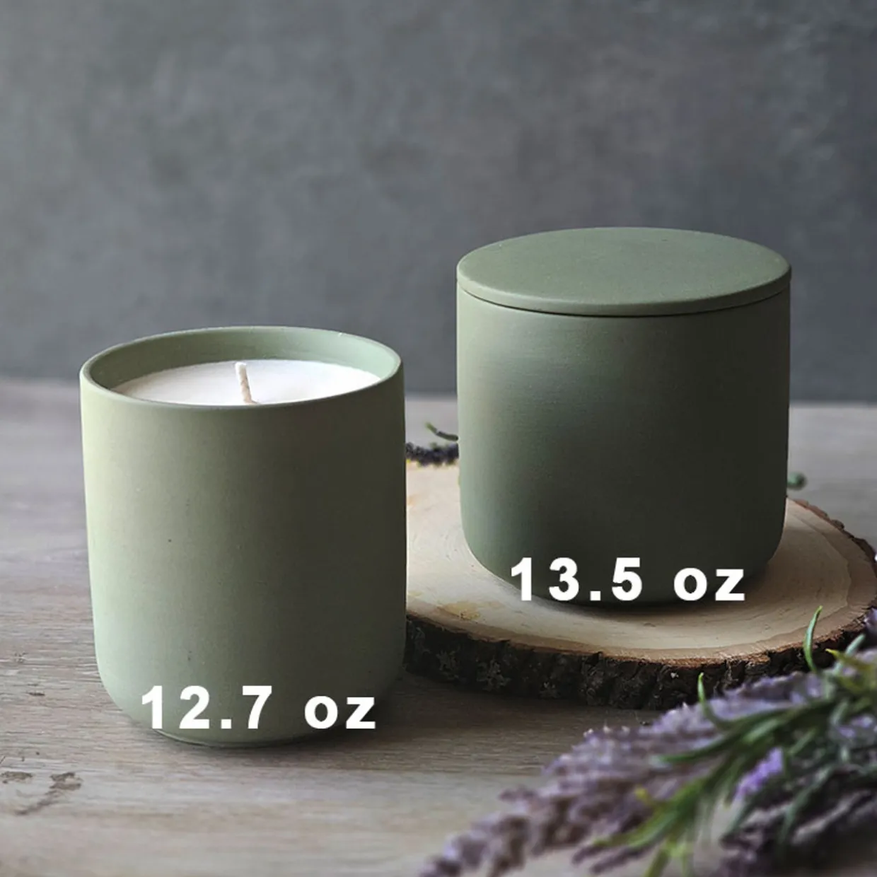 Jar Store 13.5 Oz Ceramic Candle Jar With Lid | 16 Pack> Unique Candle Vessels | Candle Jars With Lids