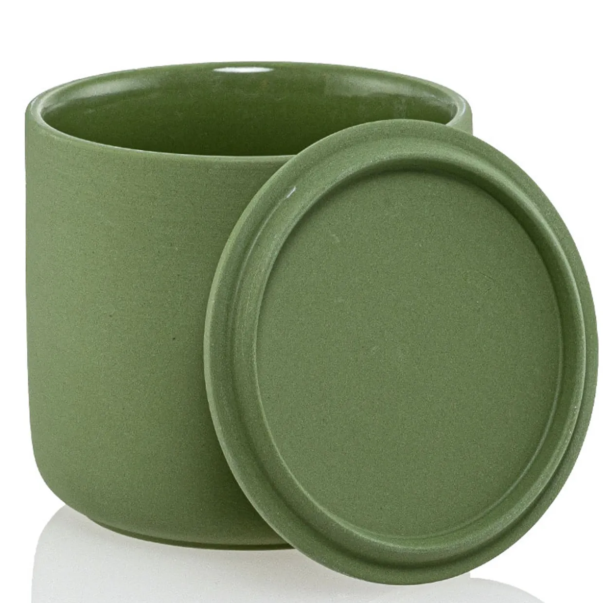 Jar Store 13.5 Oz Ceramic Candle Jar With Lid | 16 Pack> Unique Candle Vessels | Candle Jars With Lids