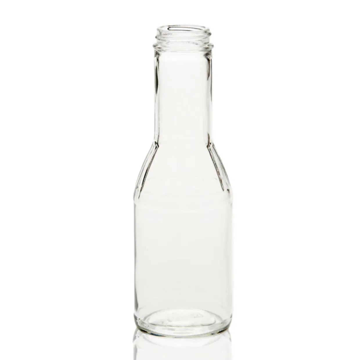 Jar Store 12 Oz. Ribbed Sauce Bottle 38-400 | 12 Pack> Sauce Bottles