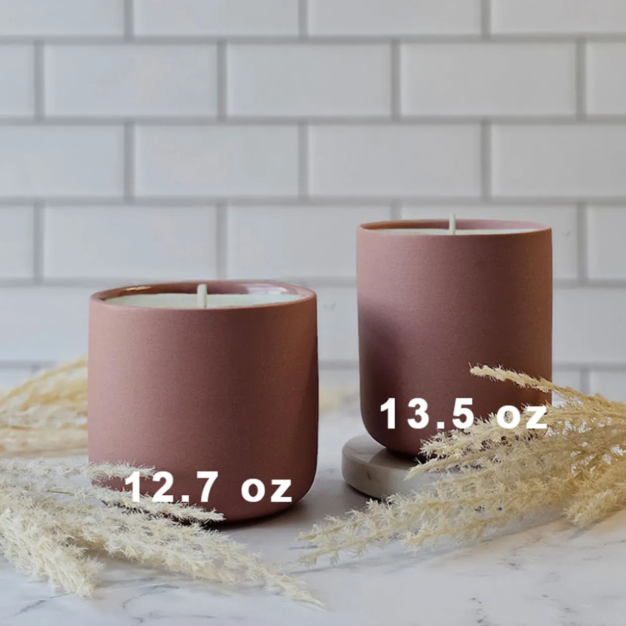 Jar Store 13.5 Oz Ceramic Candle Jar With Lid | 16 Pack> Unique Candle Vessels | Candle Jars With Lids