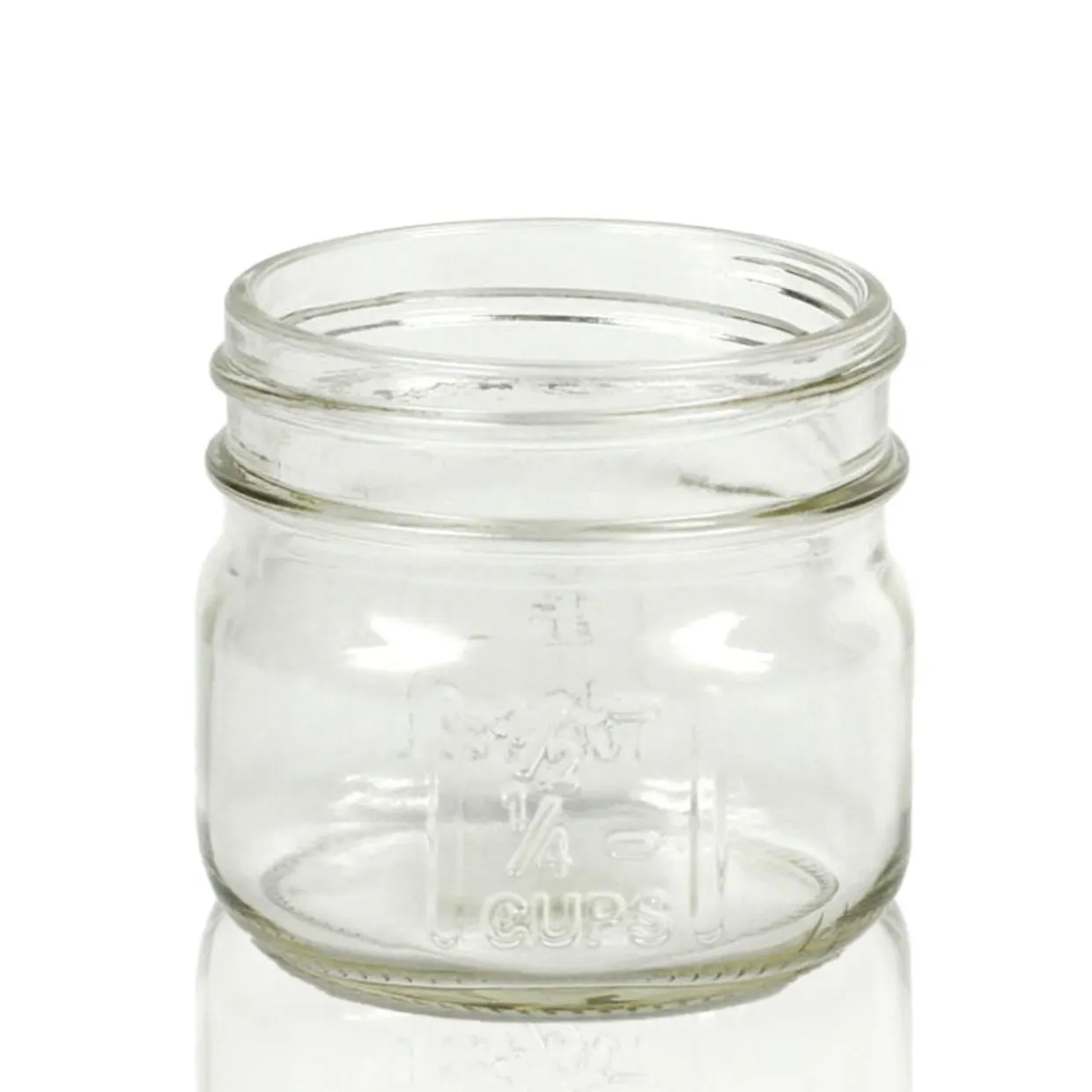 Jar Store 4 Oz. Squat Mason Jar | 12 Pack> Mason Jars | Honey Jars And Bottles