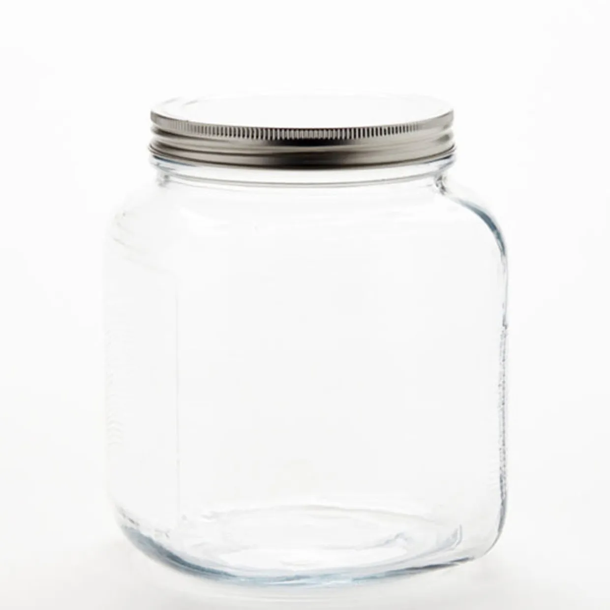 Anchor Hocking 2 Quart Anchor Cracker Jar With Brushed Metal Cover | 4 Pack> Cracker Jars