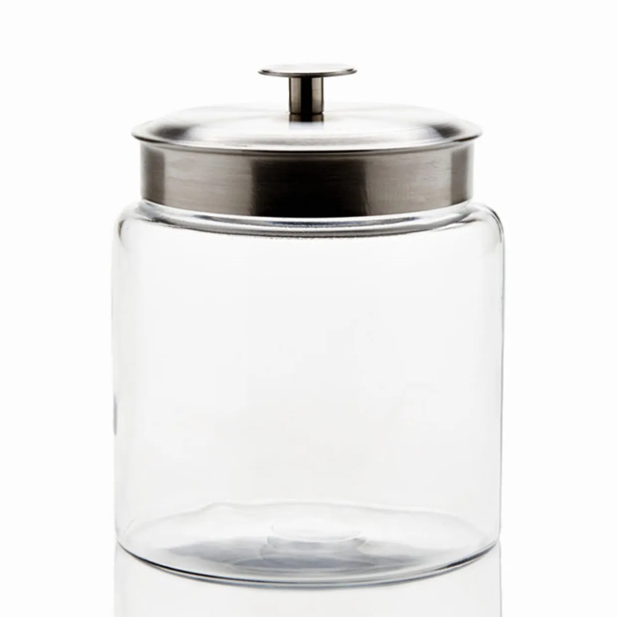 Anchor Hocking 3 Quart Anchor Mini Montana Jar With Silver Metal Cover | 2 Pack> Bath Salt Jars And Bottles | Medium