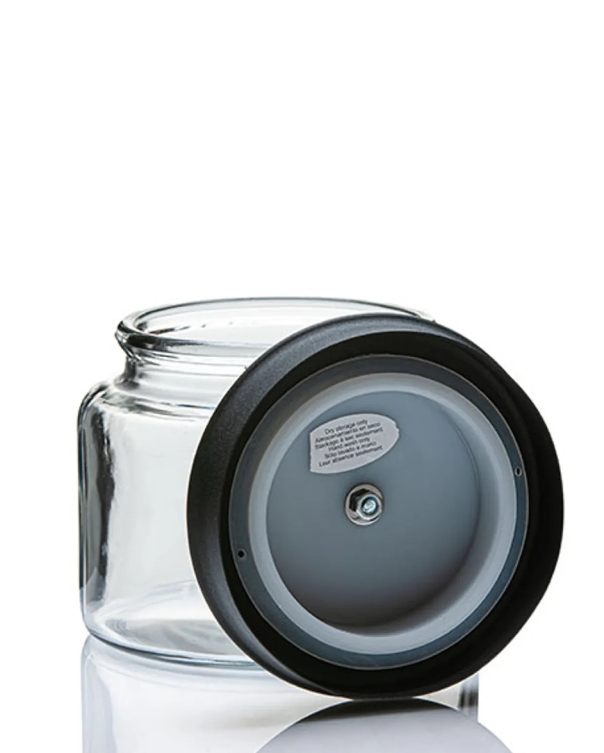 Anchor Hocking 1 1/2 Quart Anchor Montana Jar With Black Metal Cover | 4 Pack> Montana Jars