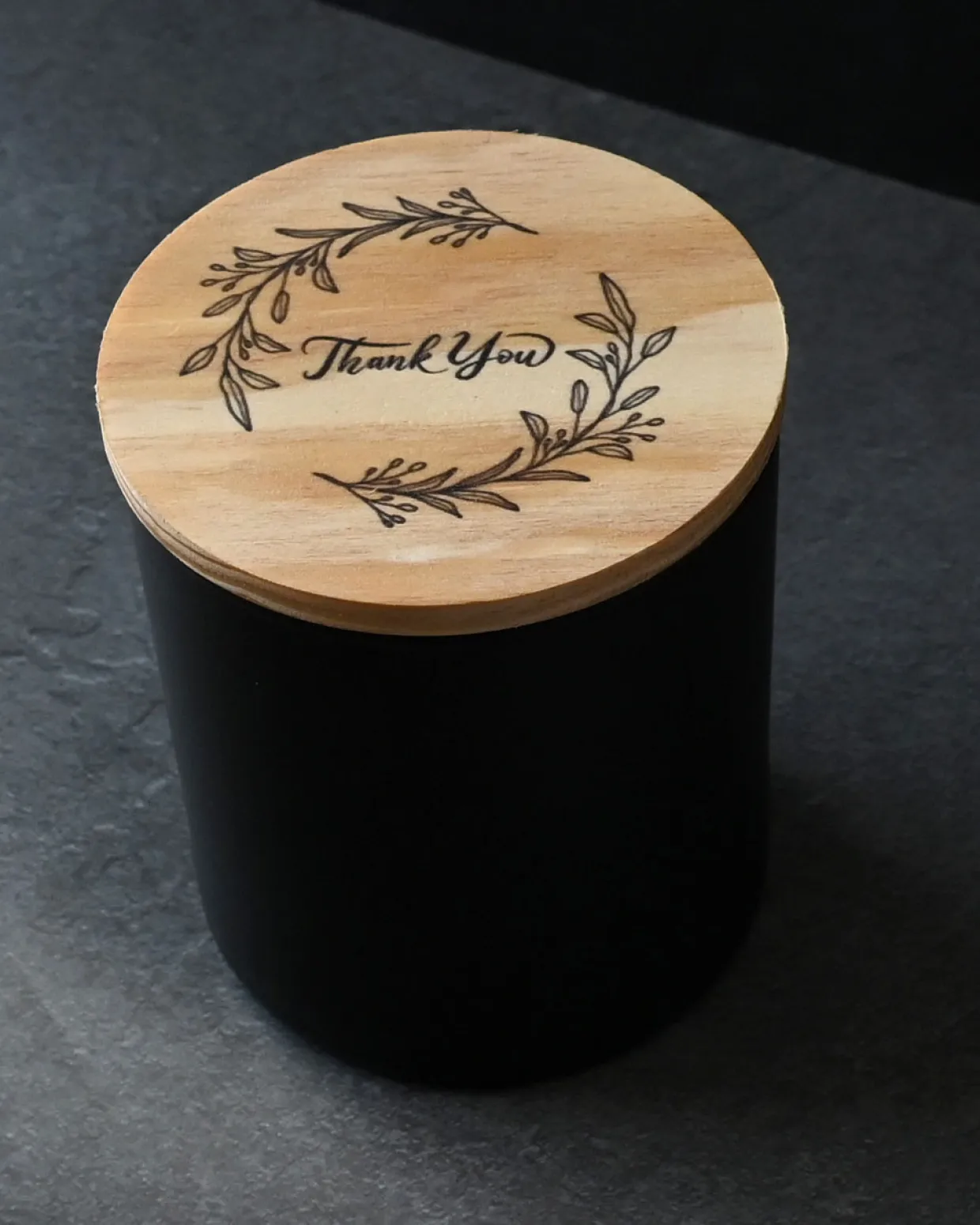 Jar Store Thank You Wood Lid | 12 Pack> Wood Lids